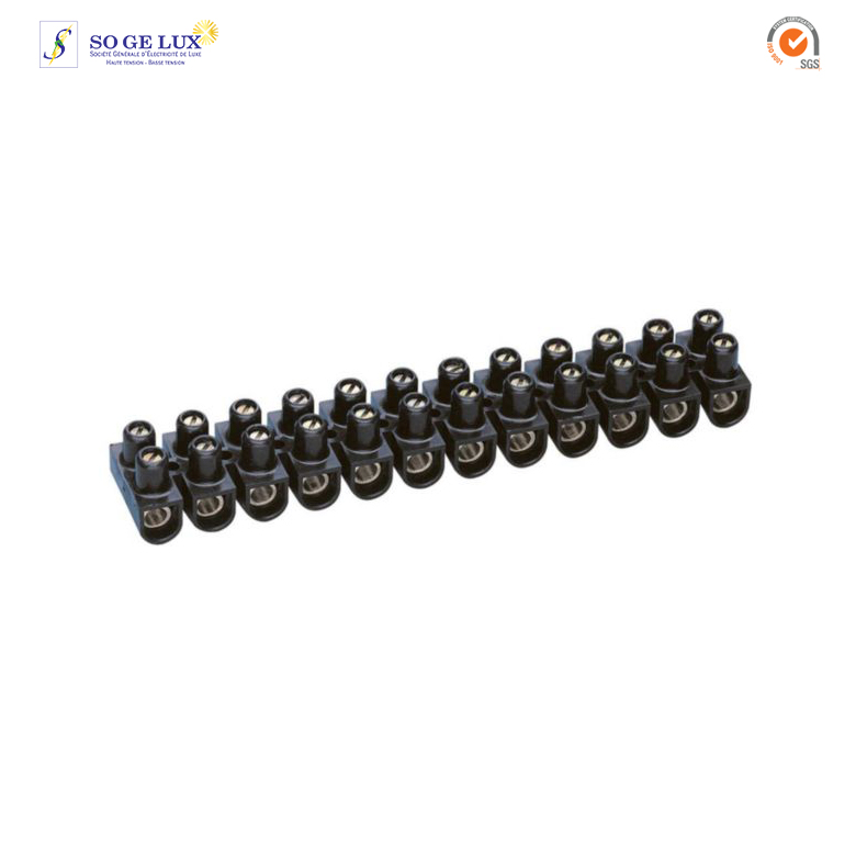 Barrette de connexion Nylbloc avec capacité assignée 25mm² - noir