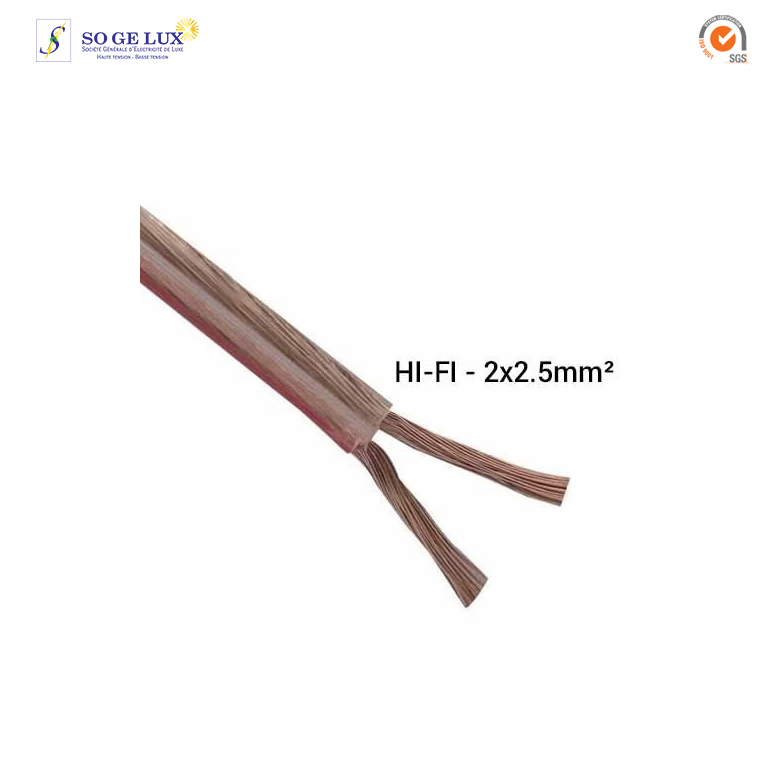 Câble HI-FI 2x2.5² N-R Nexans - Prix au mètre1