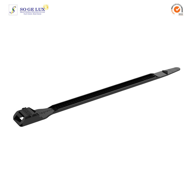Collier Colson noir protégé ultraviolets à denture extérieure largeur 6mm et longueur 119mm