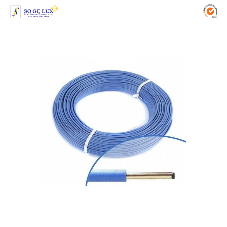 Fil électrique rigide Nexans H07VU 1.5² bleu 100m