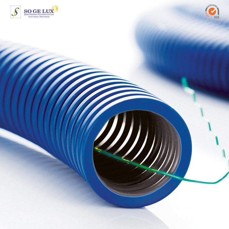 Conduit ICTA TurboGliss® Ø16mm pour courant fort avec tire-fils et marquage métrique - RAL5010 – Image 2