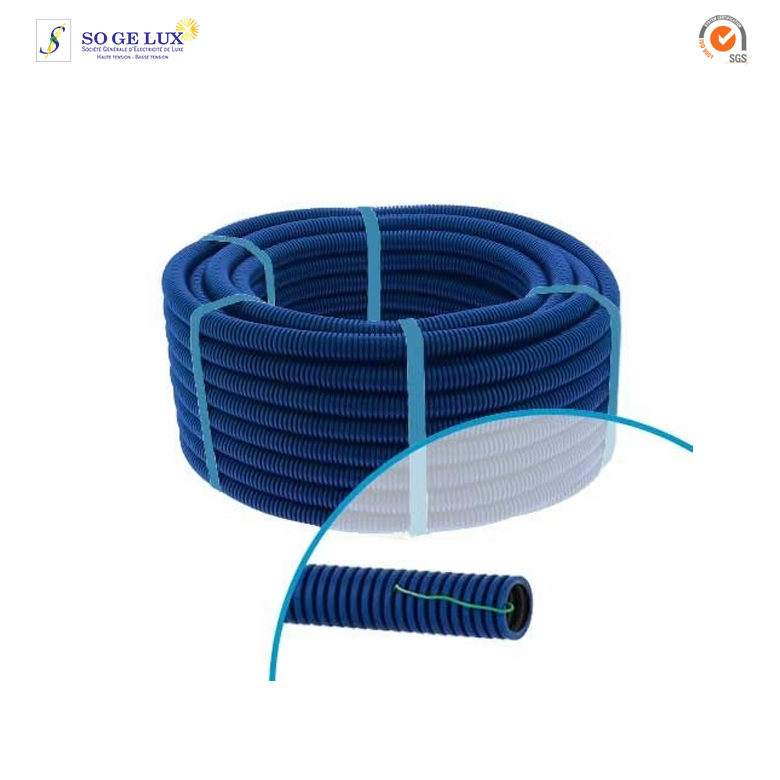Conduit ICTA TurboGliss® Ø16mm pour courant fort avec tire-fils et marquage métrique - RAL5010