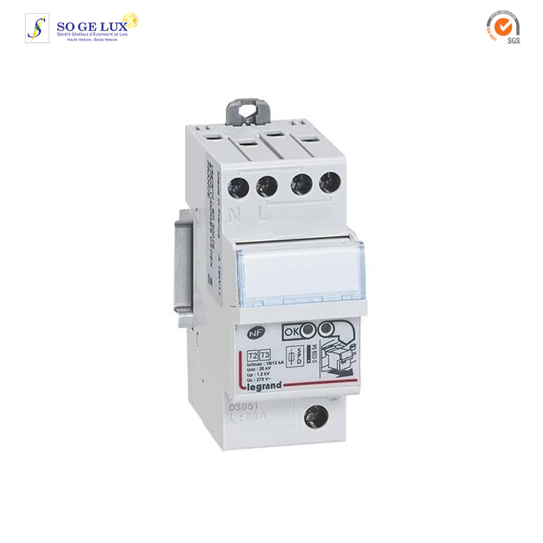 LEGRAND Parafoudre monophasé débrochable et autoprotégé type 2 12kA 230V - 003951
