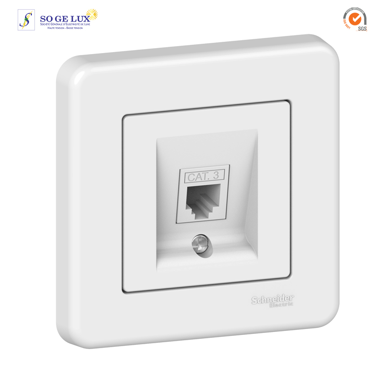 Prise téléphone rj11 Blanc-LNA4100121