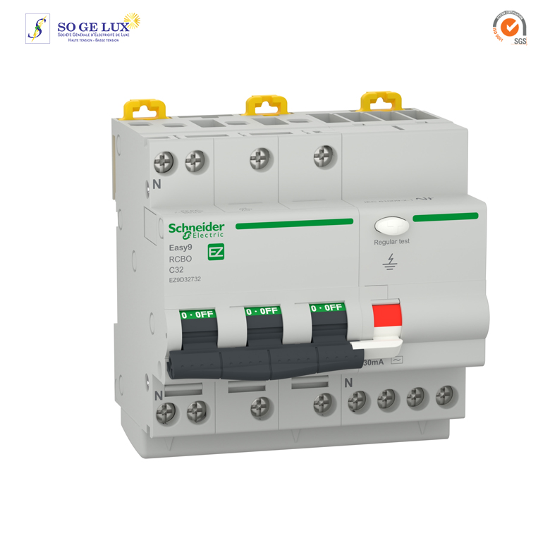 DISJONCT. DIFF. EASY9 3P+N-C32A-4500A-AC-30mA-SCHEZ9D32732