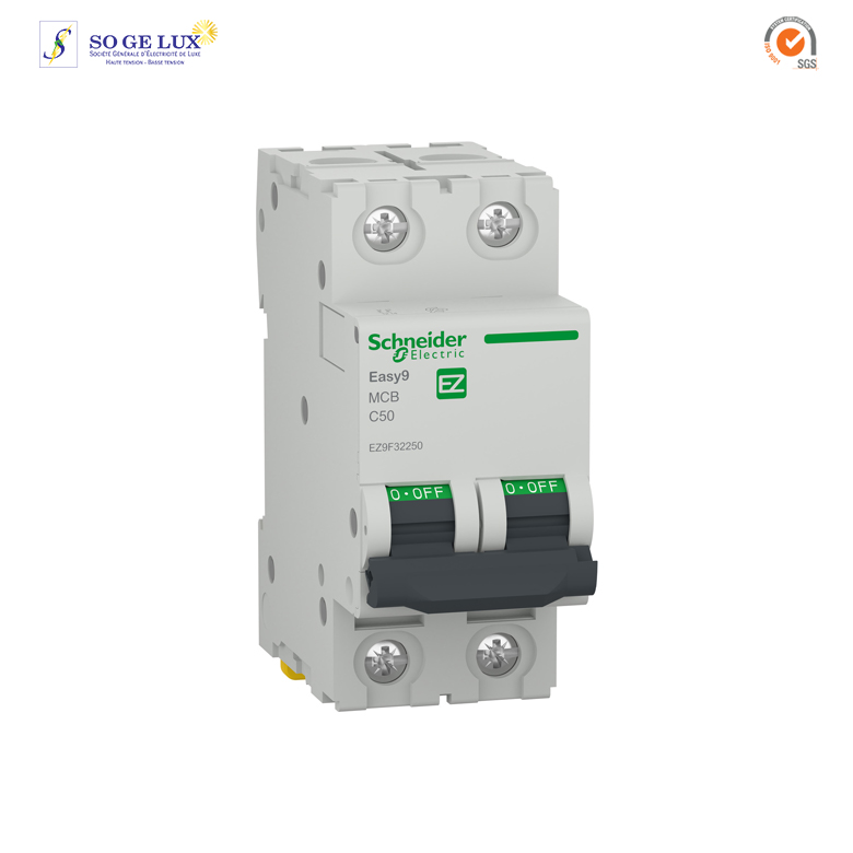 DISJONCTEUR 2P, 50 A, C curve, 4500 A - EZ9F32250