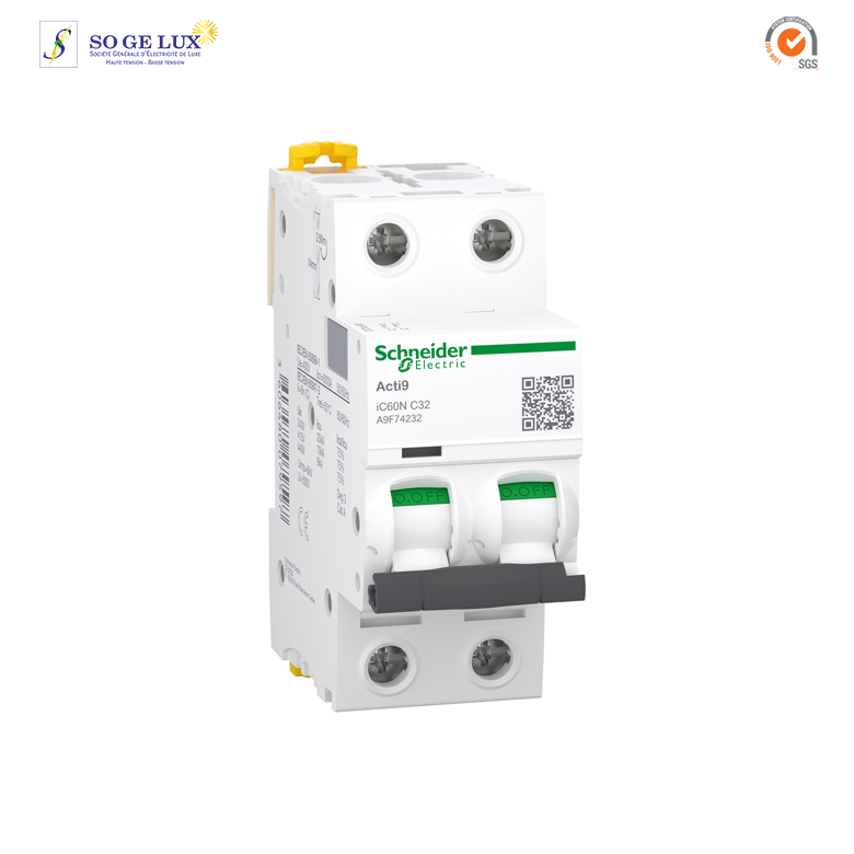 DISJONCTEUR IC60N 2P 32 A - SCHA9F74232