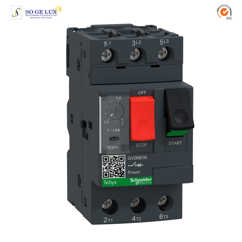 DISJONCTEUR MOTEUR  MTH DE  1a -1,6A-SCHGV2ME06