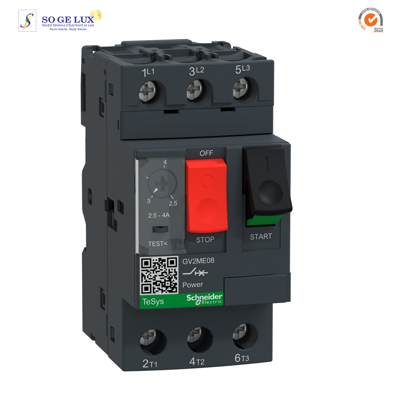 DISJONCTEUR MOTEUR  MTH DE 2,5a -4A-SCHGV2ME08