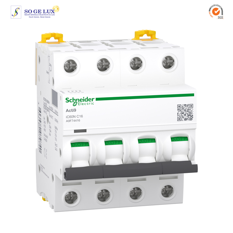 DISJONCTEUR TETRA ACT IC60 4X16A SCHNEIDER-74416 -SCHA9F74416