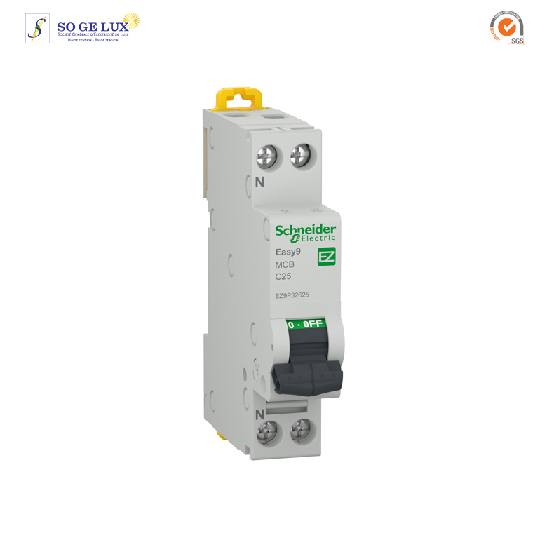 DPN 1P+N 4500 C Curve 25A - EZ9P32625