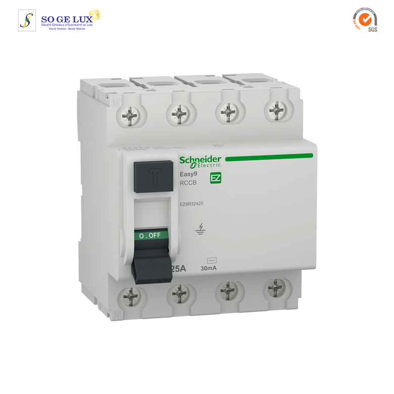 INTER DIFFER. EASY9  4P AC-type 30 mA 25A - SCHEZ9R32425