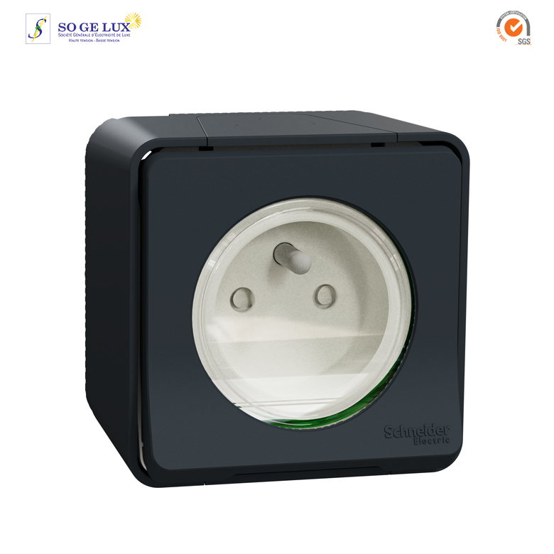 PRISE MUREVA 2P+T FR-SAILLIE-GRIS COMPLET-SCHMUR35031
