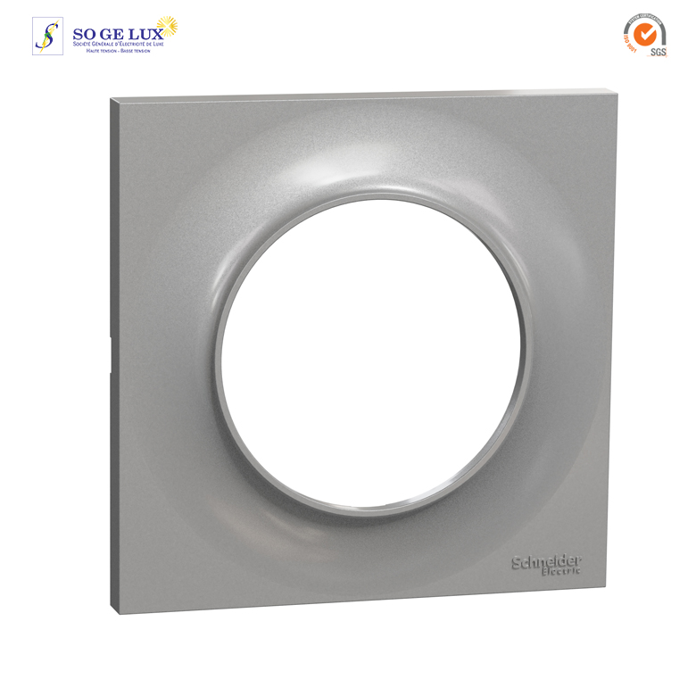 Plaque 1 POSTE Odace STYL Alu-S520702E