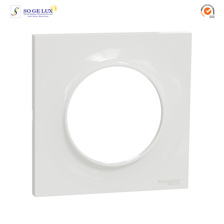 Plaque 1 POSTE Odace STYL Blanc -S520702