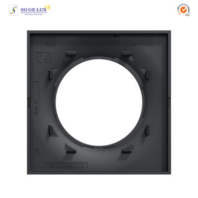 Plaque 1 POSTE Odace STYL Noir -S540702
