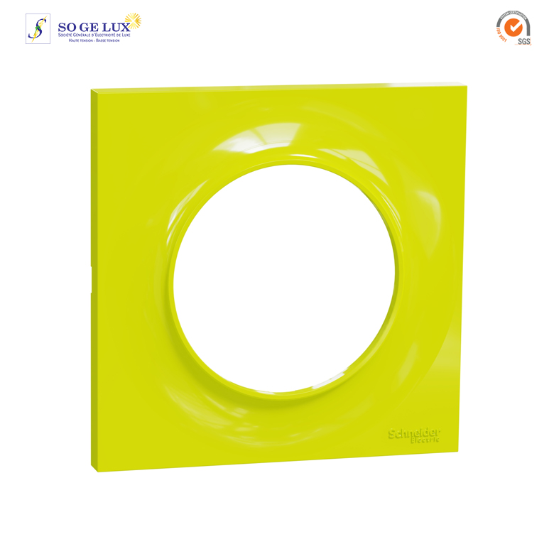 Plaque 1 POSTE Odace STYL Vert chartreuse-S520702H