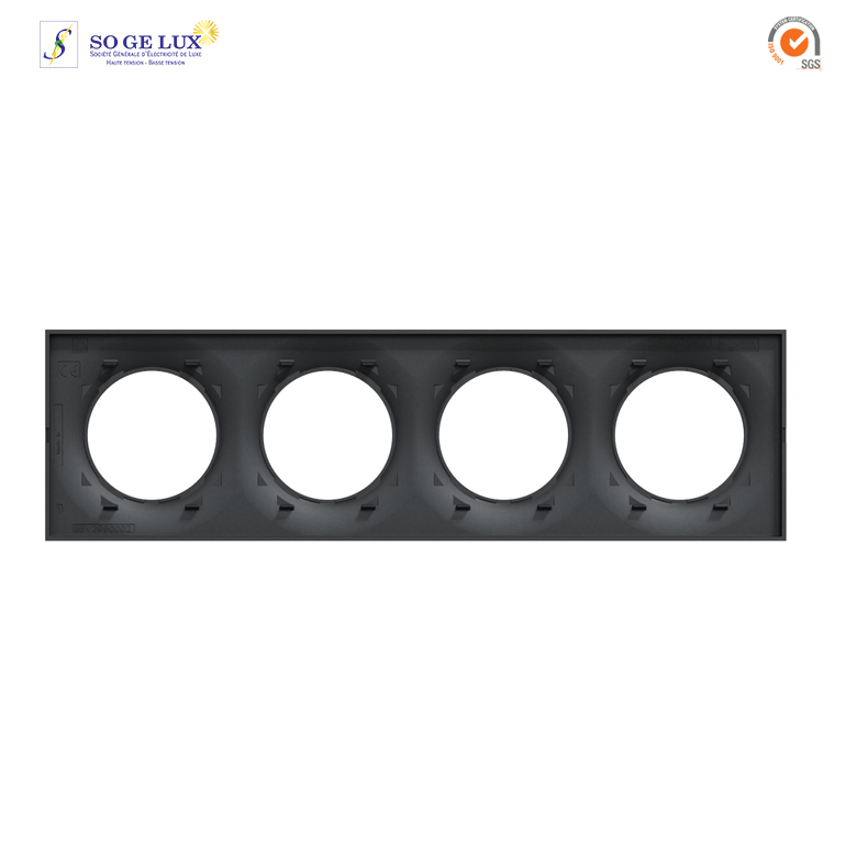 Plaque 4 POSTES Odace STYL Noir -S540708 – Image 2