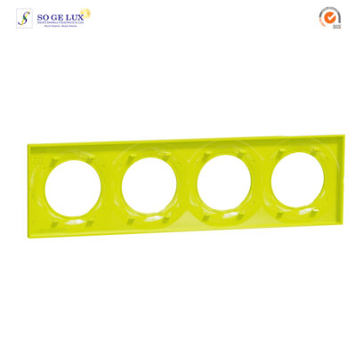 Plaque 4 POSTES Odace STYL Vert chartreuse-S520708H