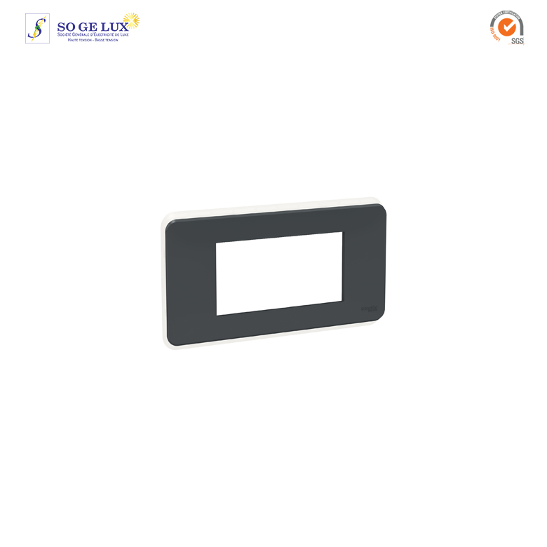 Plaque de finition - Anthracite - 4 modules - NU411454