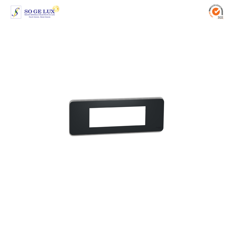 Plaque de finition - Anthracite - 6 modules - NU411654