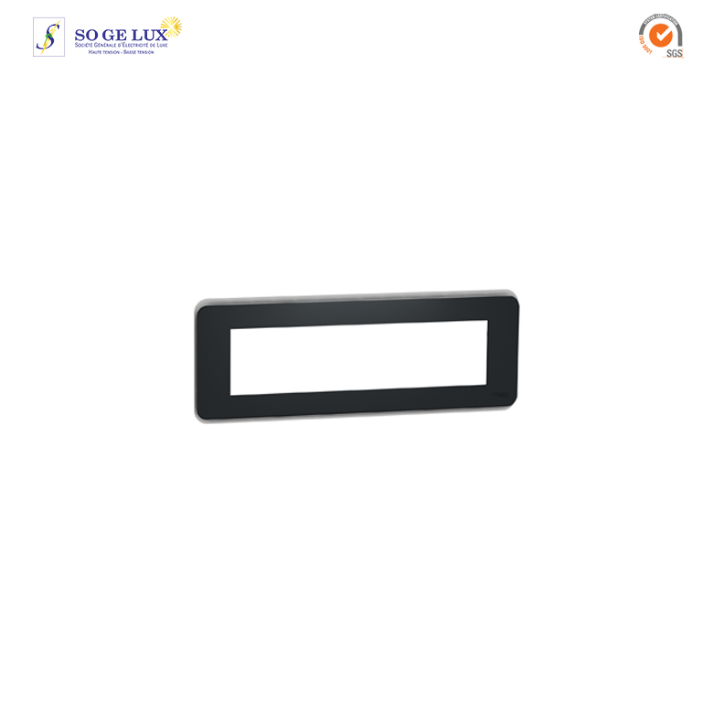 Plaque de finition - Anthracite - 8 modules - NU411854
