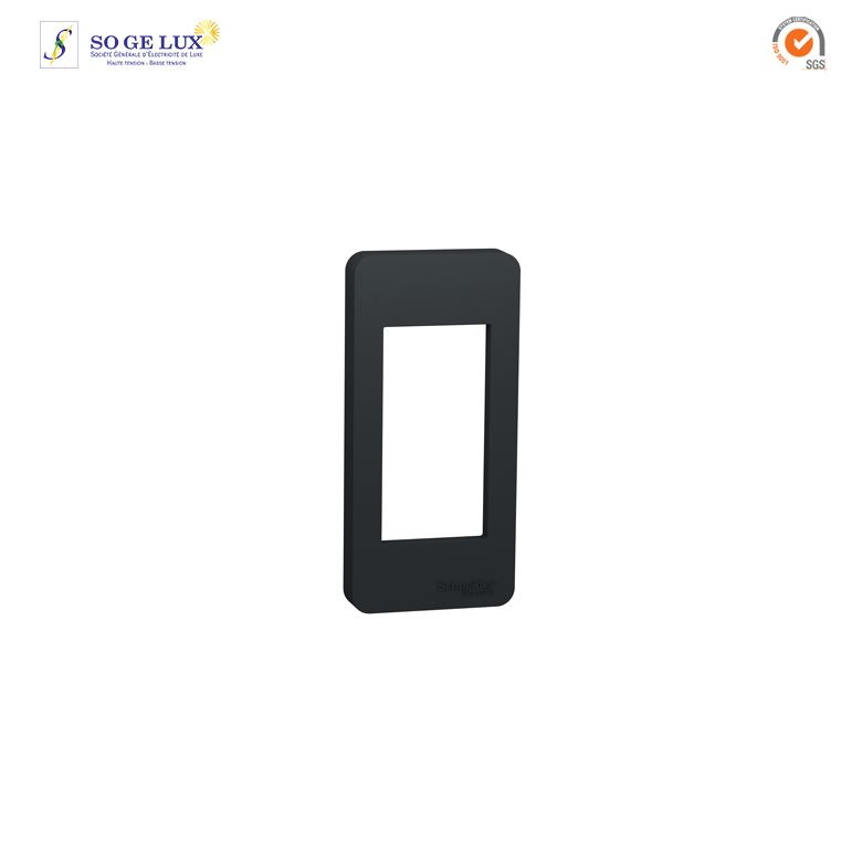 Plaque de finition étroite - Anthracite - 1 module - NU200154