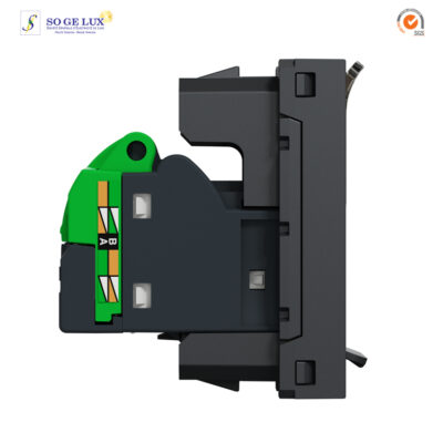 Prise RJ45 simple – cat 6A blindé STP FTP – 1 mod – Anthraci – méca seul-NU344854