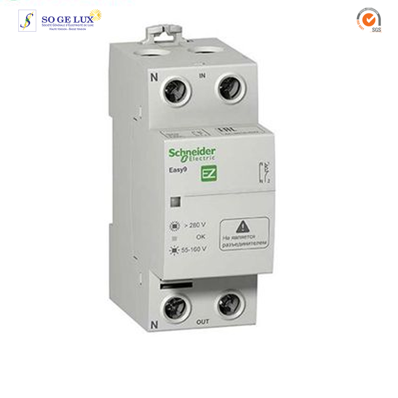 RELAIS DE CONTROLE-DE-TENSION-PH+N-63A -230V-SCHEZ9C1263