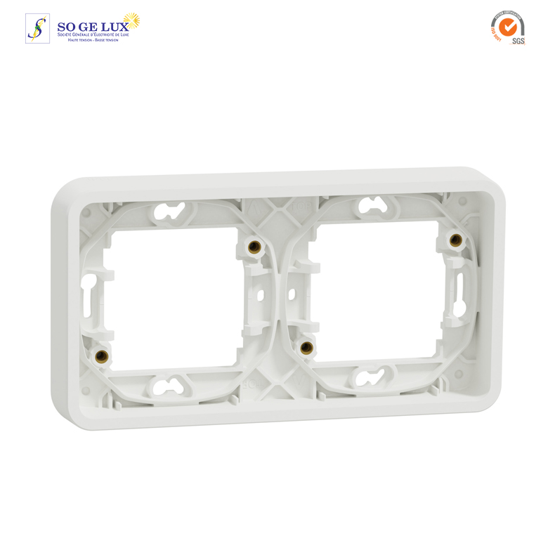 SUPPORT ENCAST-MUREVA -2 POSTES-HORIZONT-BLANC-SCHMUR39101