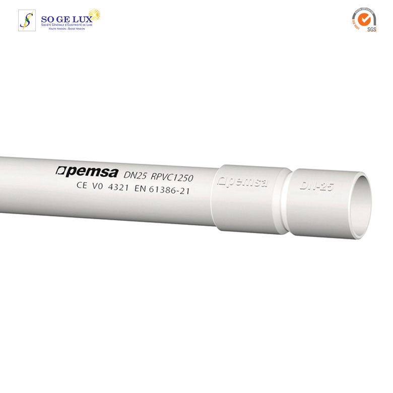 TUBE PVC (tube 3 mts par piéce) D25-13050125