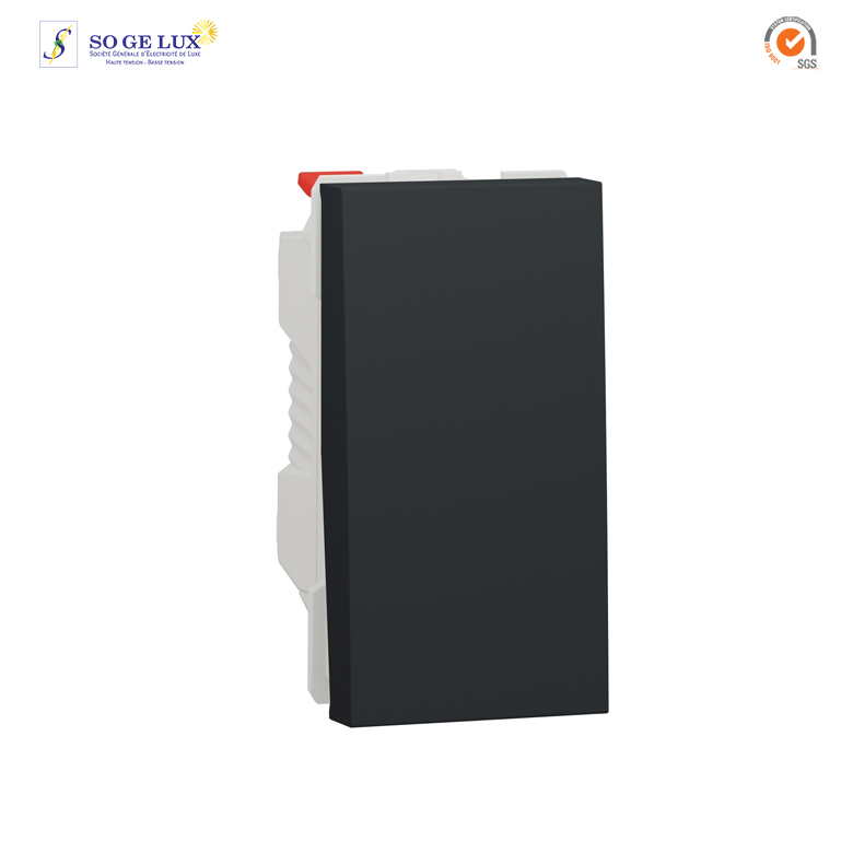 Va-et-vient - 10A - connexion rapide - 1 mod - Anthracite - méca seul - NU310354