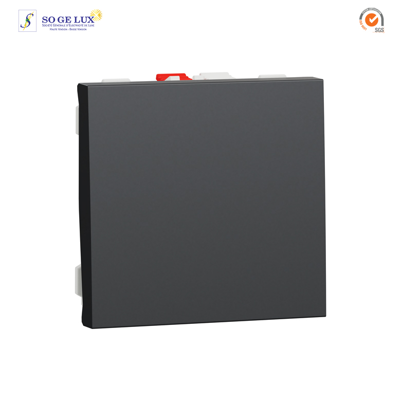 Va-et-vient - 10A - connexion rapide - 2 mod - Anthracite - méca seul - NU320354
