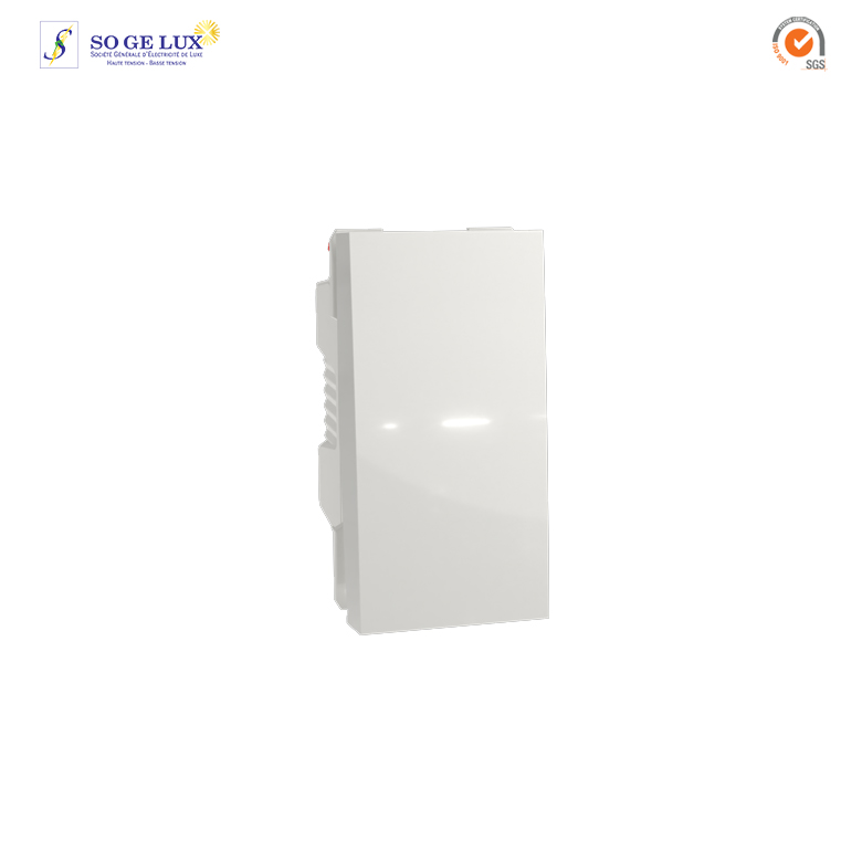 bouton-poussoir NO - 10A - connex rapide - 1 mod - Blanc - NU310618
