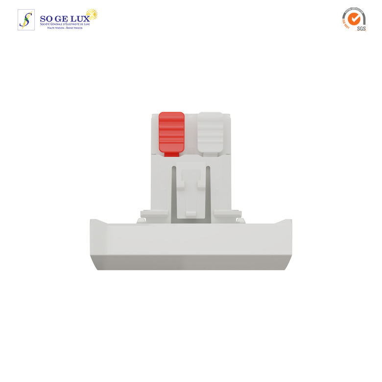 bouton-poussoir NO Lumineux- 10A - connexion rapide - 2 mod - Blanc - NU320618N – Image 2