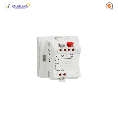 interrupteur volet-roulant – 3 touches – 6A – 2 mod – Blanc – NU320818