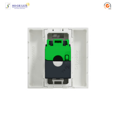 prise RJ45 simple – cat 6 FTP – 2 mod – Blanc – NU341918