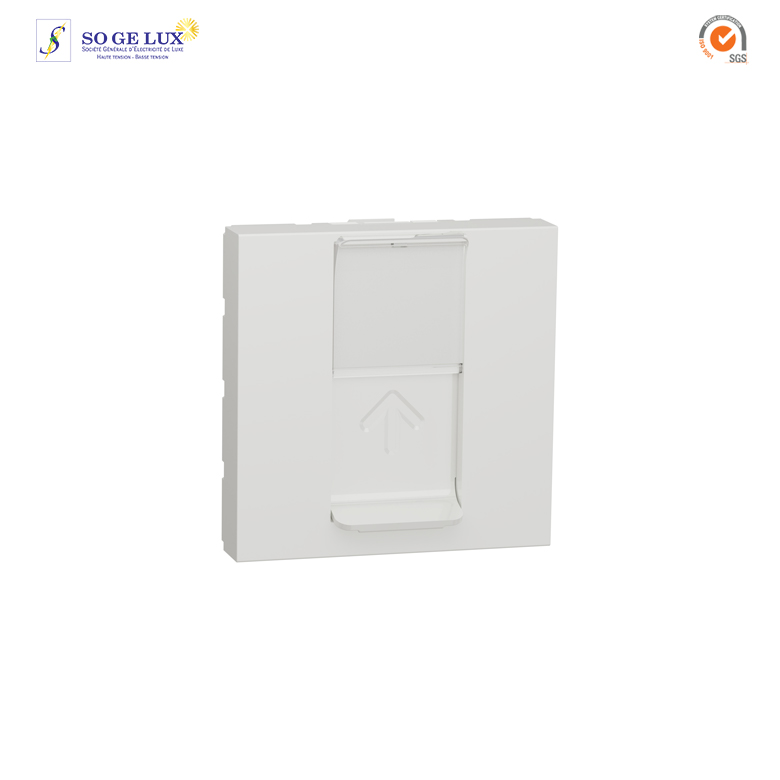 prise RJ45 simple - cat 6A blindé STP FTP - 2 mod - NU344918