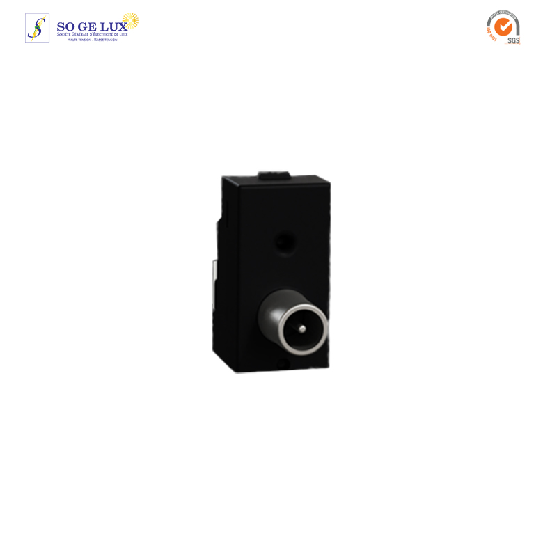 prise télévision - TV mâle - individuel - 1 mod - Blanc - NU346118