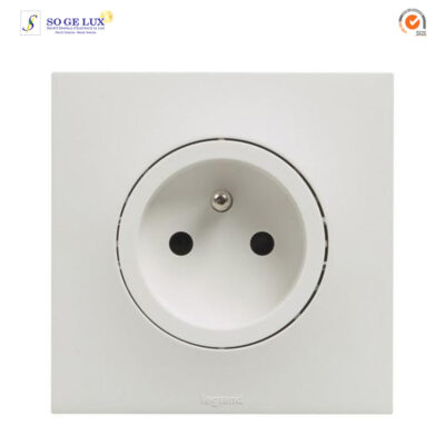PRISE 2P+T F/B BV ECLIPS BLANC-UB3111WH