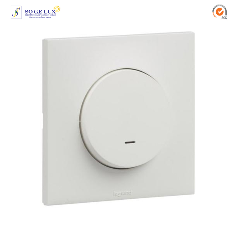 POUSSOIR 6A VOY LED LUM BLANC - UB2311WH